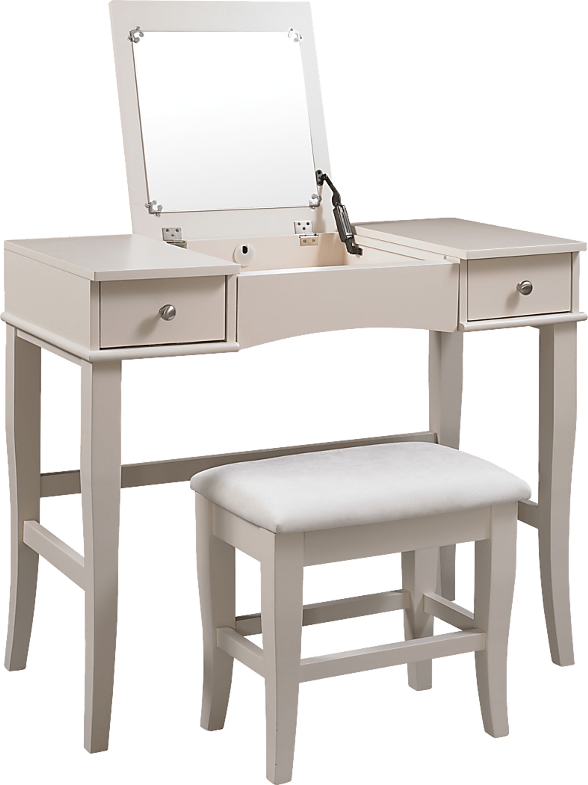 Connie Mae Vanity, Mirror and Stool Set - Image 1