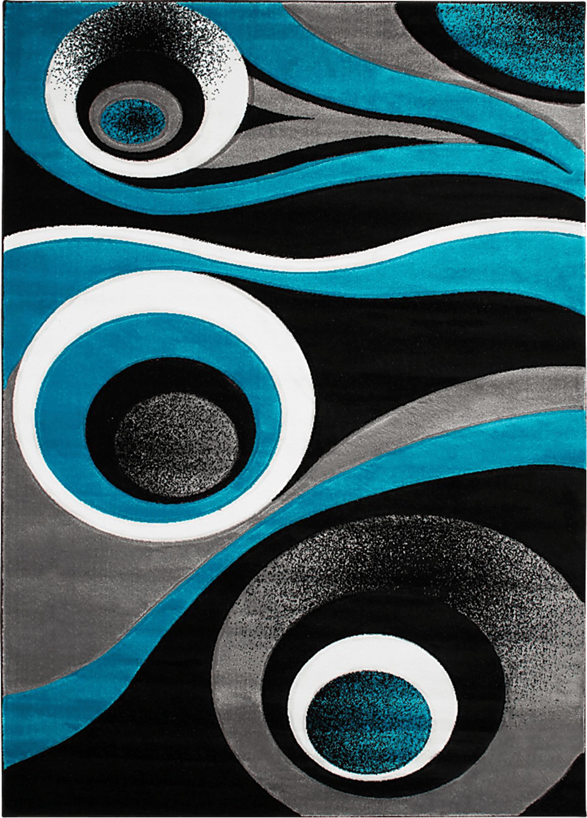 Connley Turquoise 5'3 x 7'3 Rug - Image 1