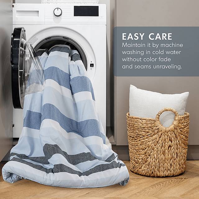 Connollya Blue Full/Queen 3 Pc Comforter Set - Thumbnail - Image 11