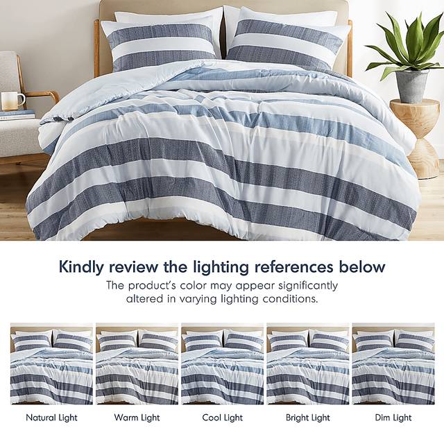 Connollya Blue Full/Queen 3 Pc Comforter Set - Thumbnail - Image 12