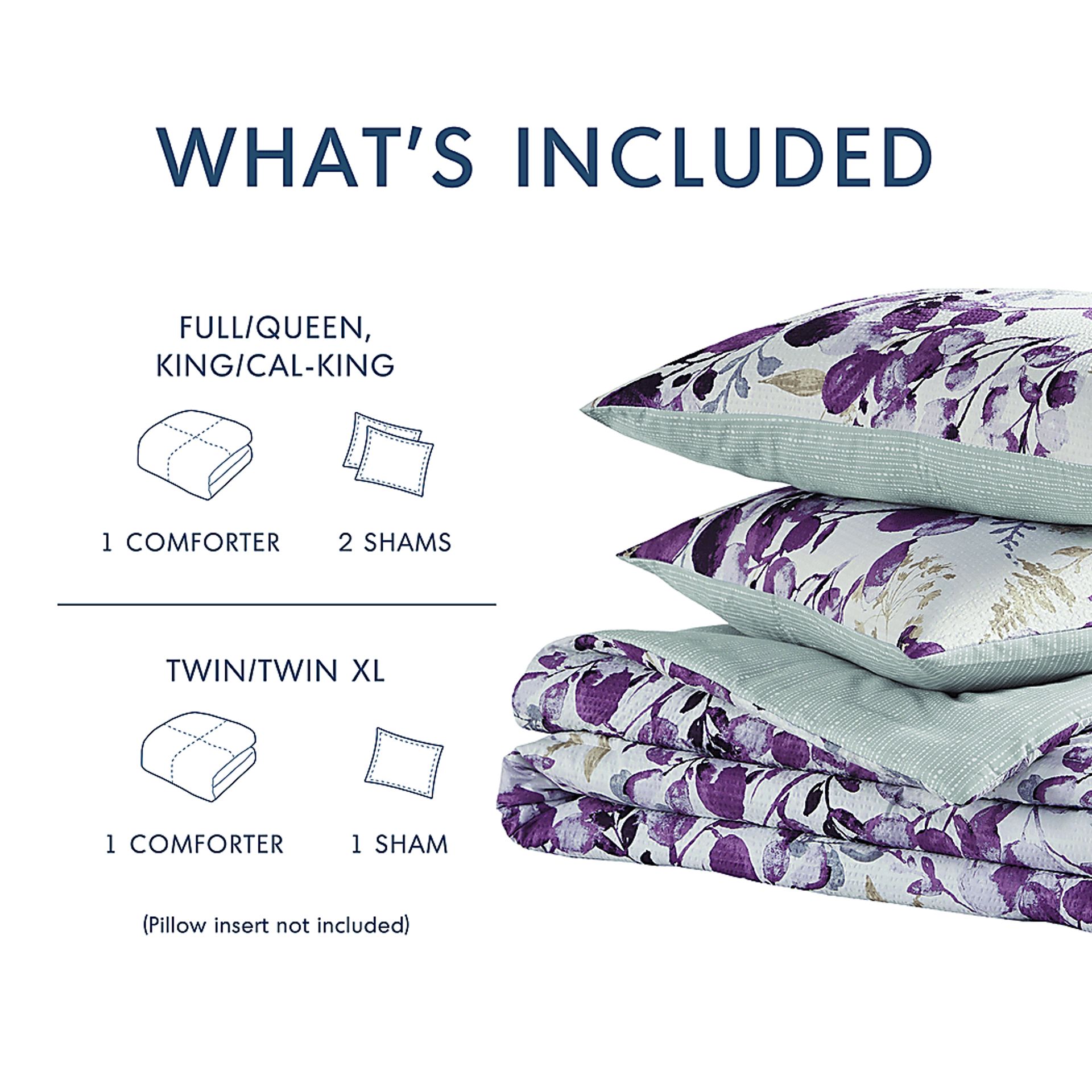 Connollya Blue Full/Queen 3 Pc Comforter Set - Image 22