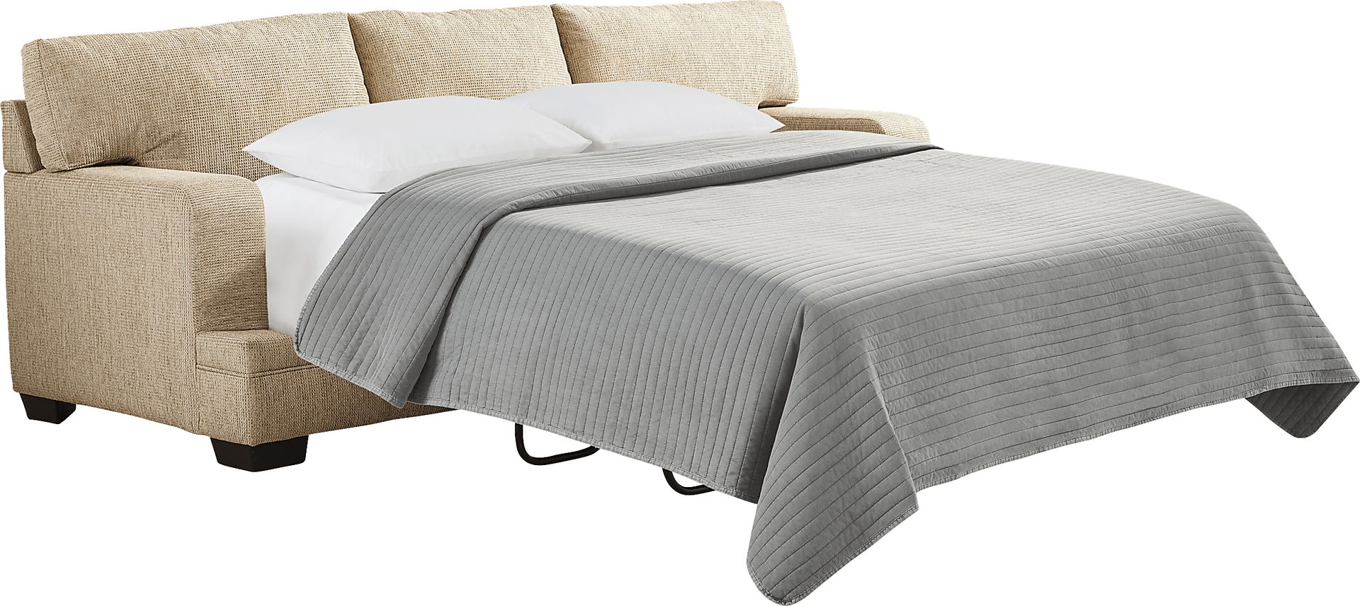 Conover Street Beige 7 Pc Living Room with Sleeper Sofa - Image 3