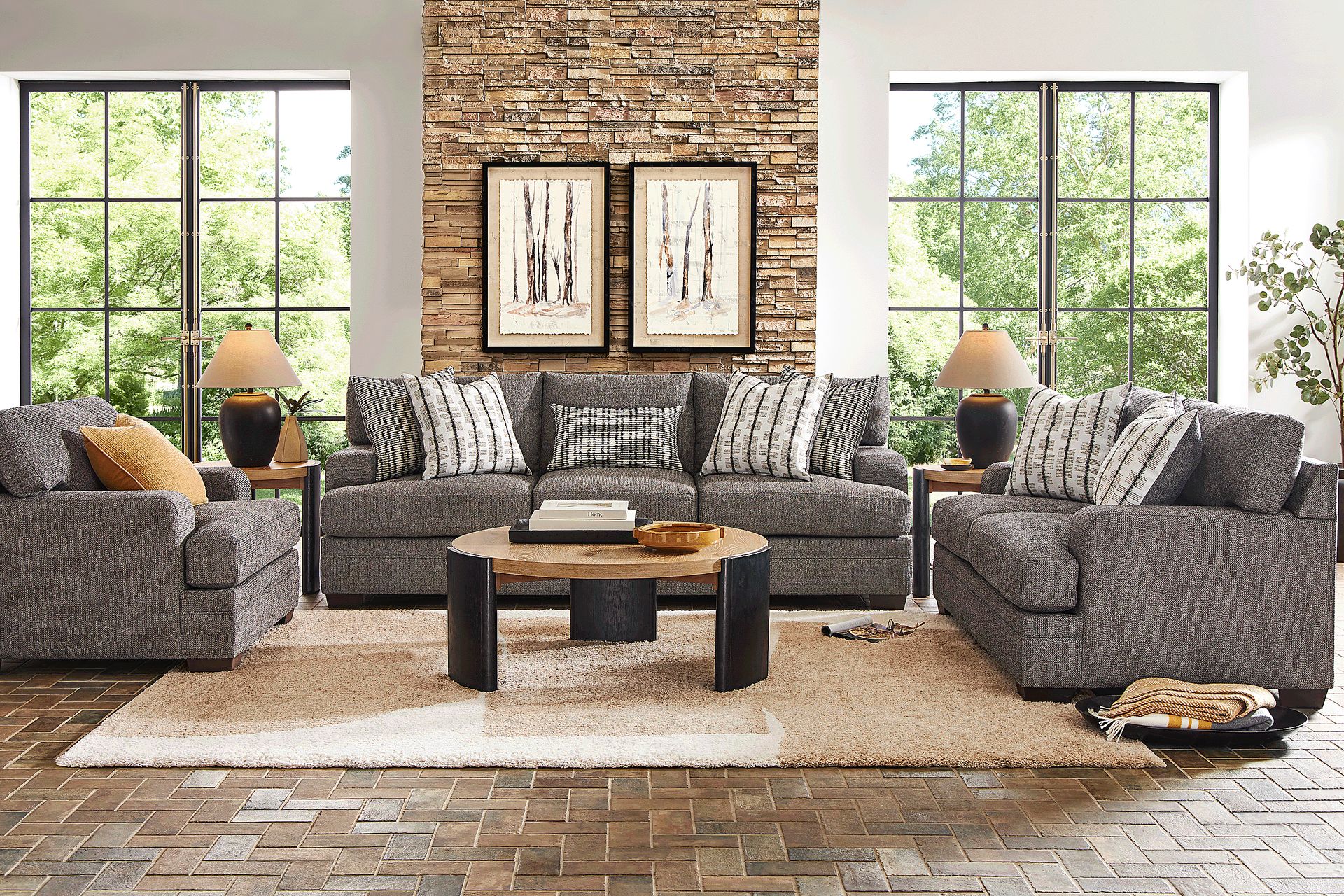 Conover Street Gray 8 Pc Living Room - Image 1