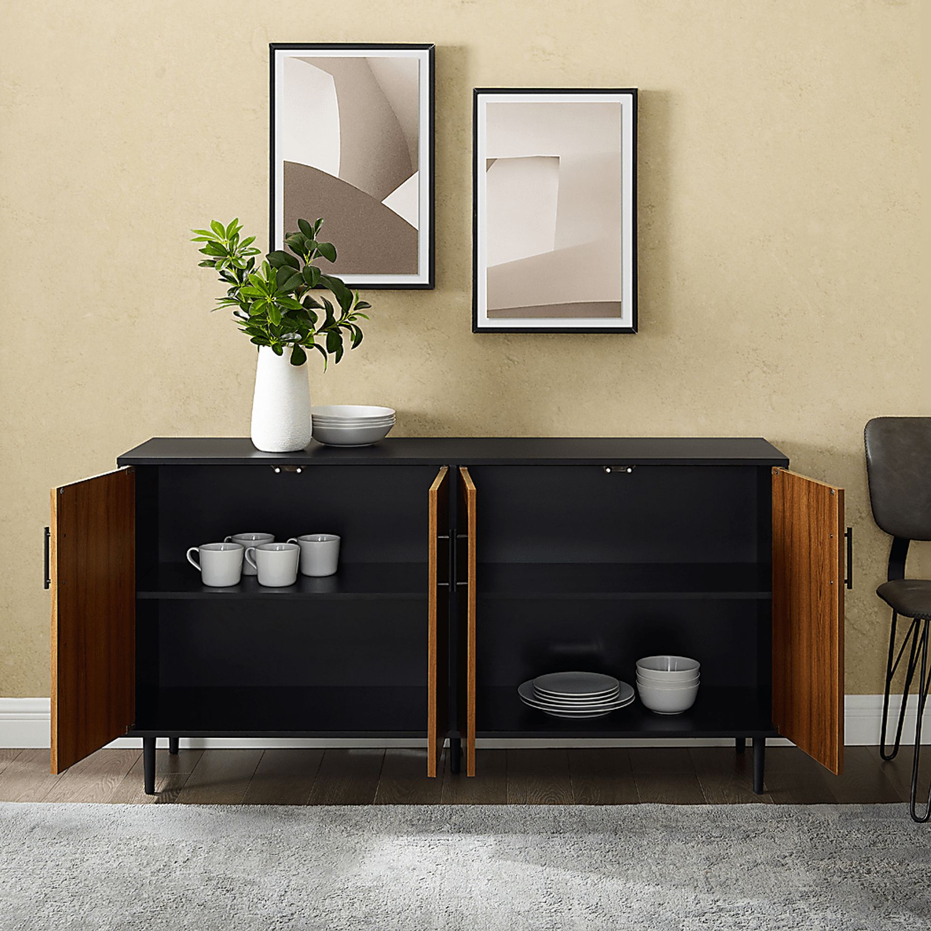 Consaul Black 58 in. Console - Image 6