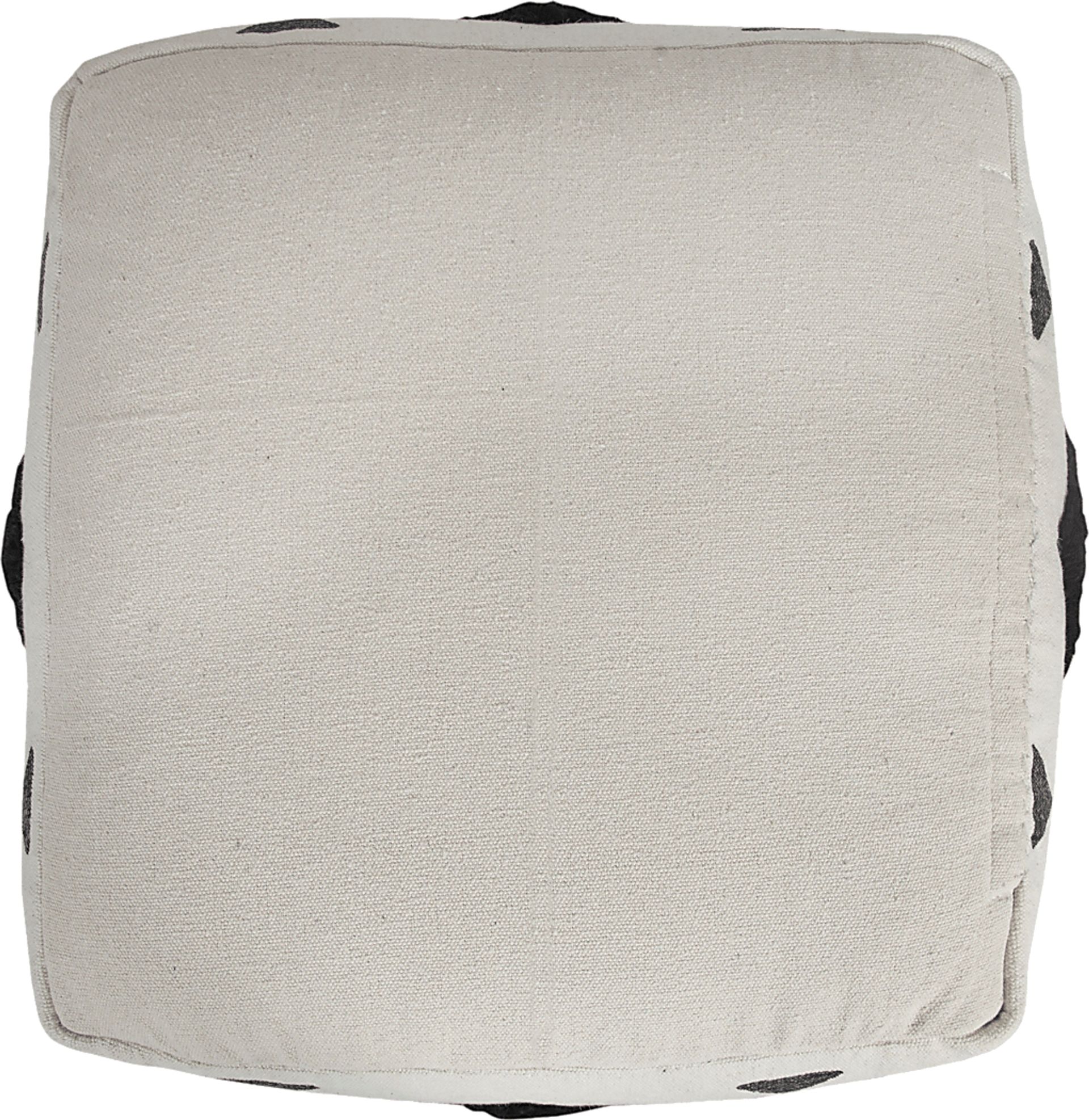 Conseld Black/White Pouf - Image 10