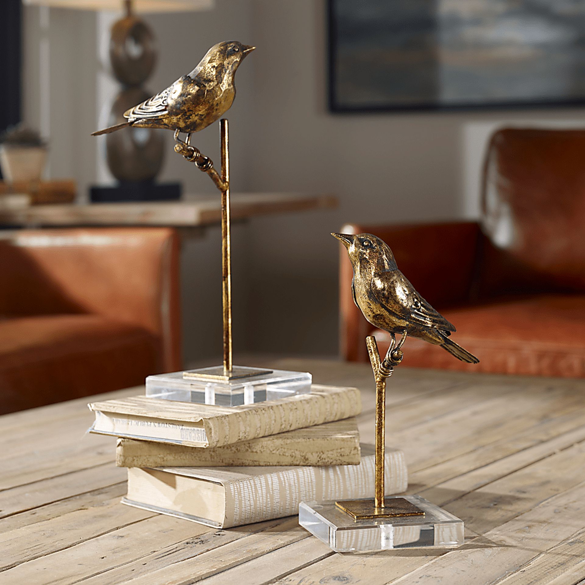 Consetta Gold Sculpture, Set of 2 - Image 2