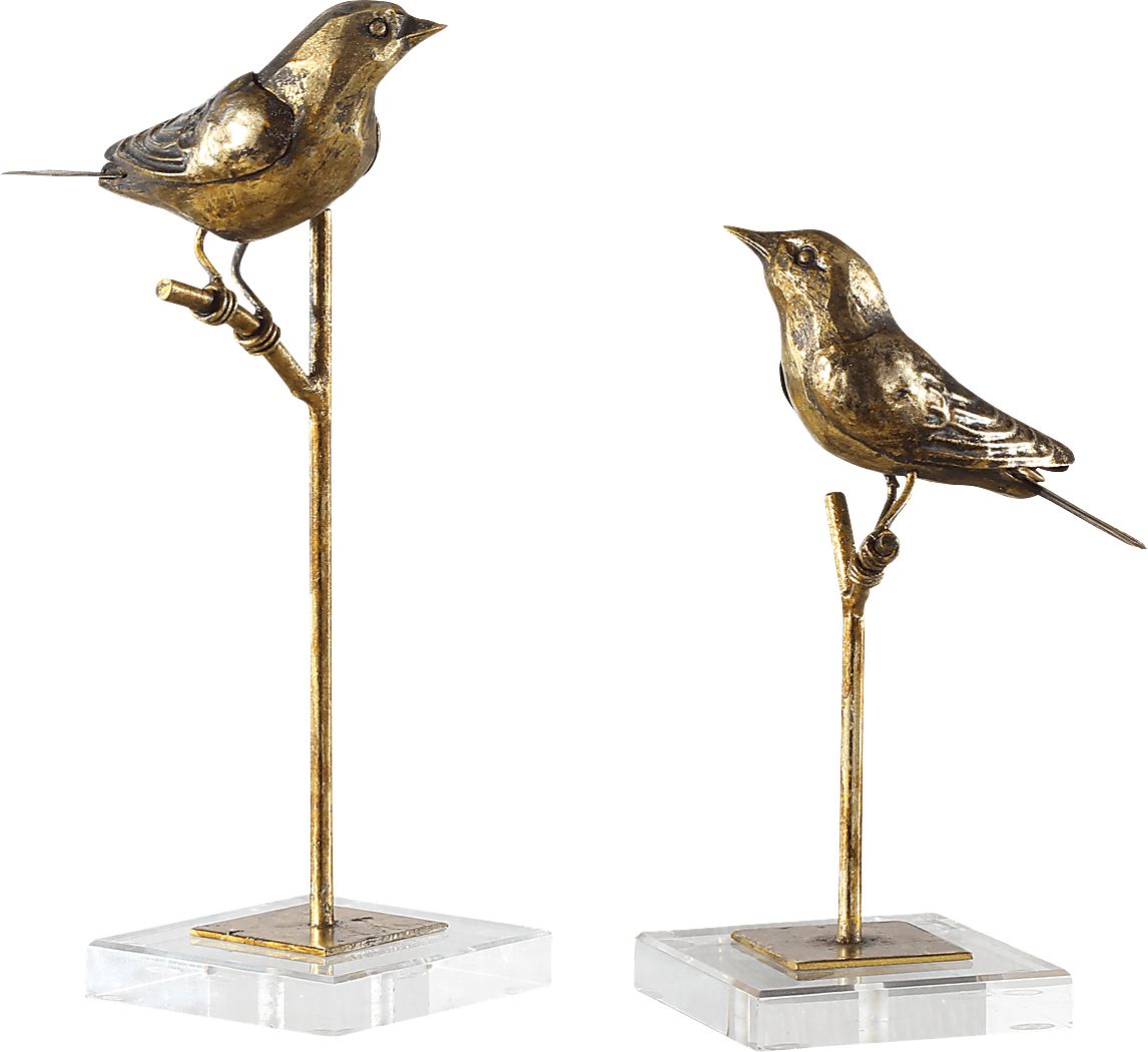 Consetta Gold Sculpture, Set of 2