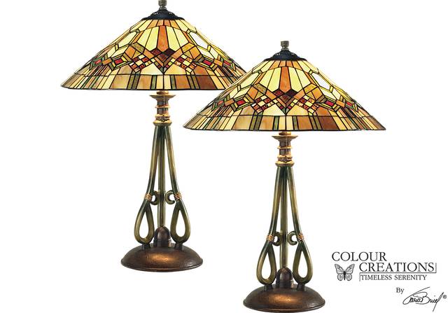 Constance Tiffany Style Lamp - Set of 2 - Thumbnail - Image 1
