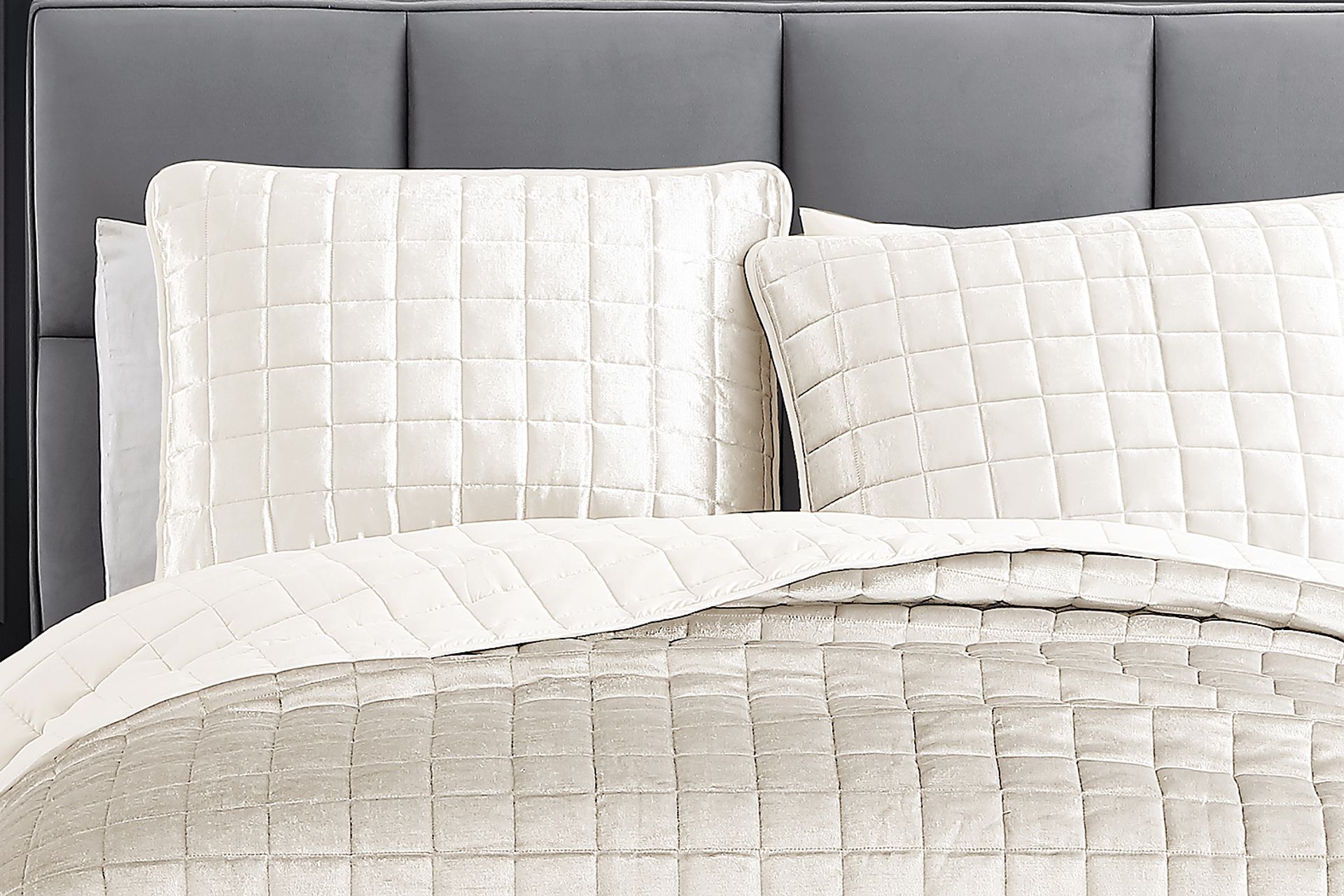 Constock White 3 Pc King Coverlet Set - Image 3