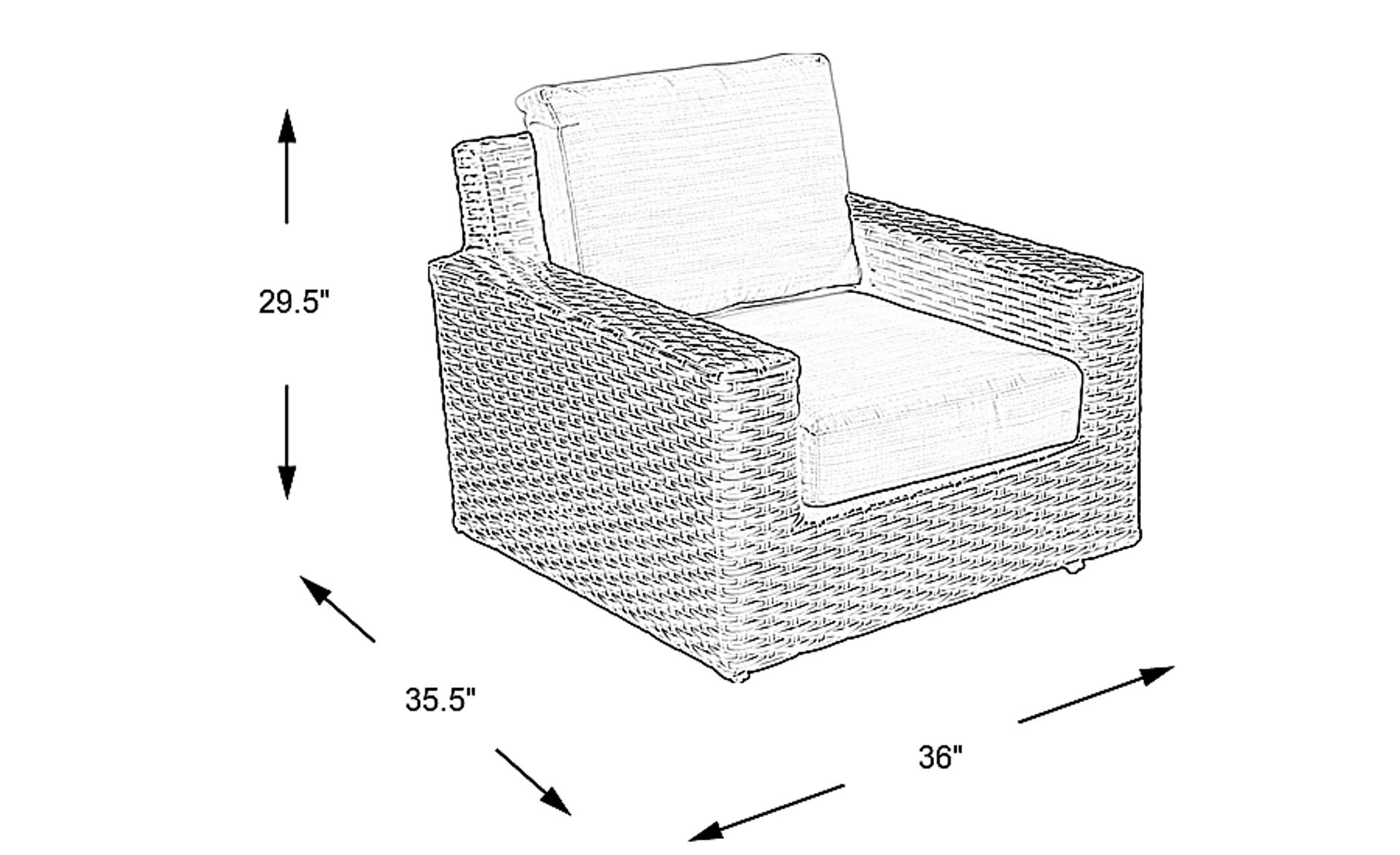 Dimension Image. Please refer to the Dimension Tab on this page for dimension details.