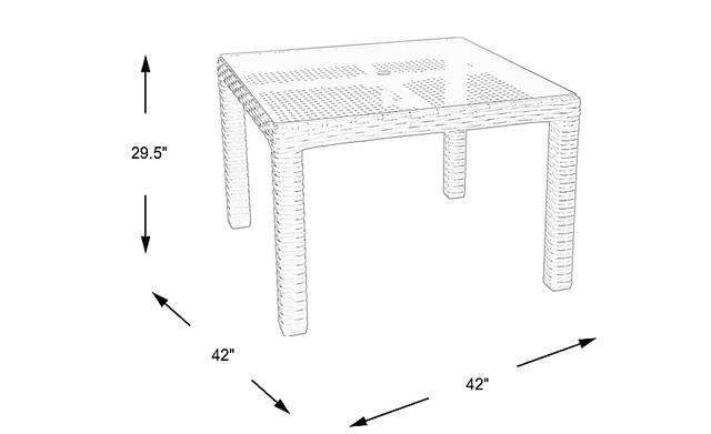 Dimension Image. Please refer to the Dimension Tab on this page for dimension details.