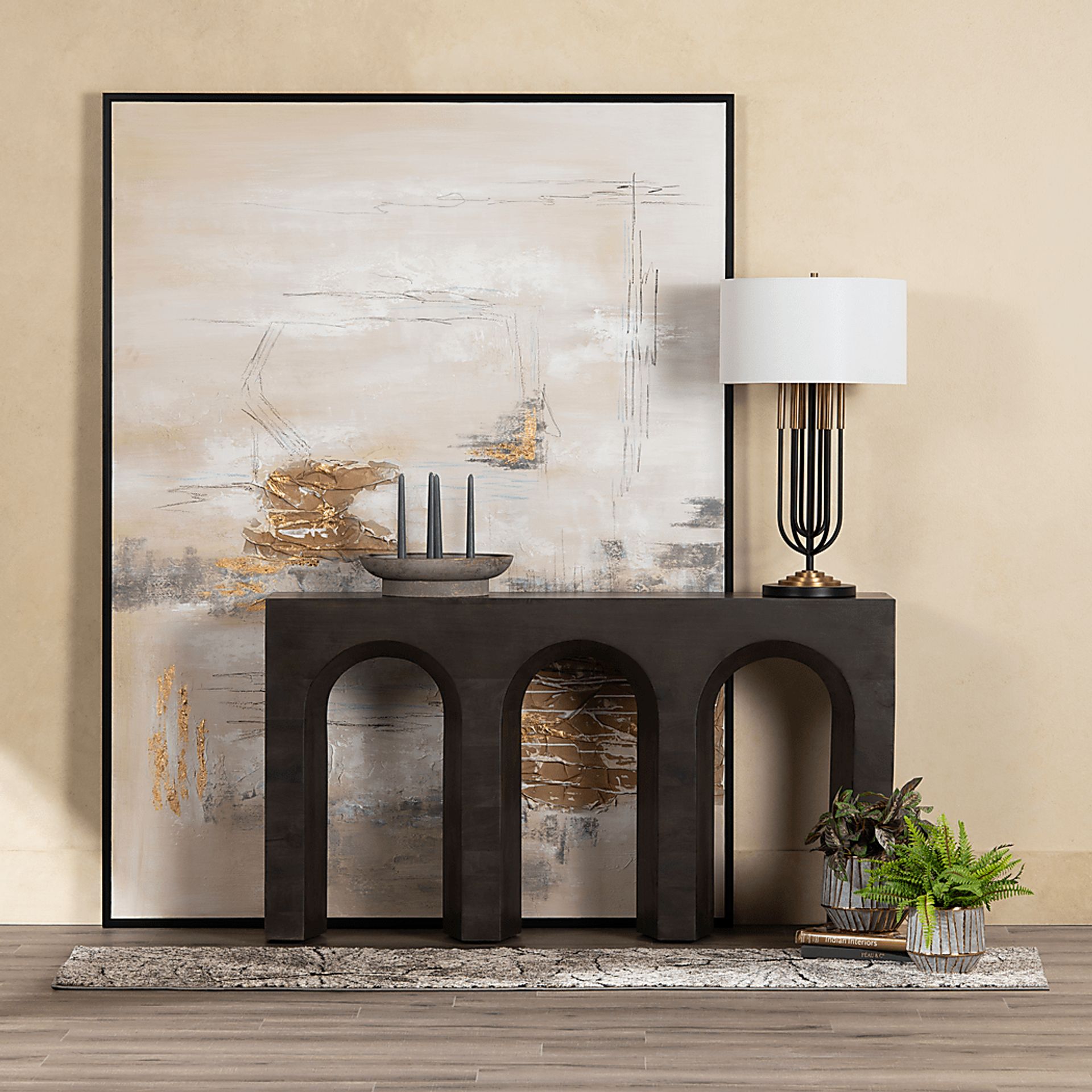 Contessa Court Dark Brown Sofa Table - Image 4