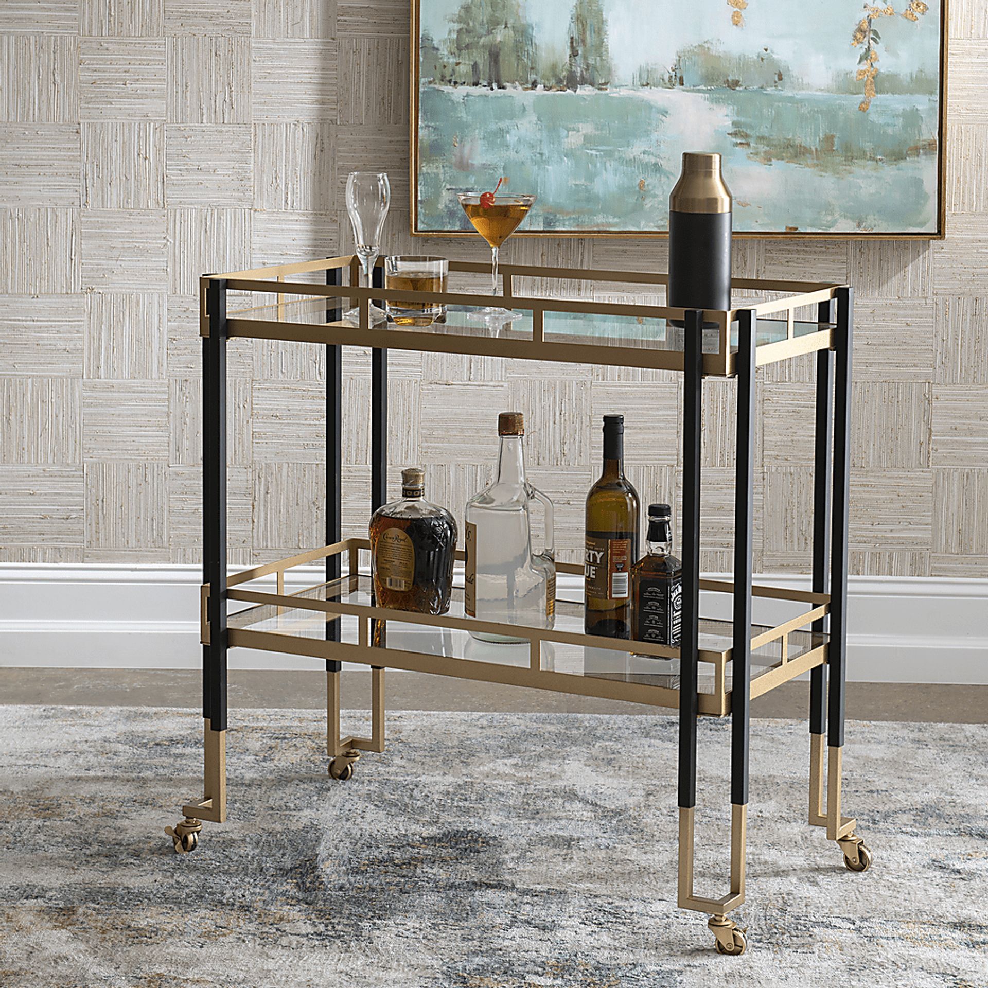 Conti Gold Bar Cart - Image 3