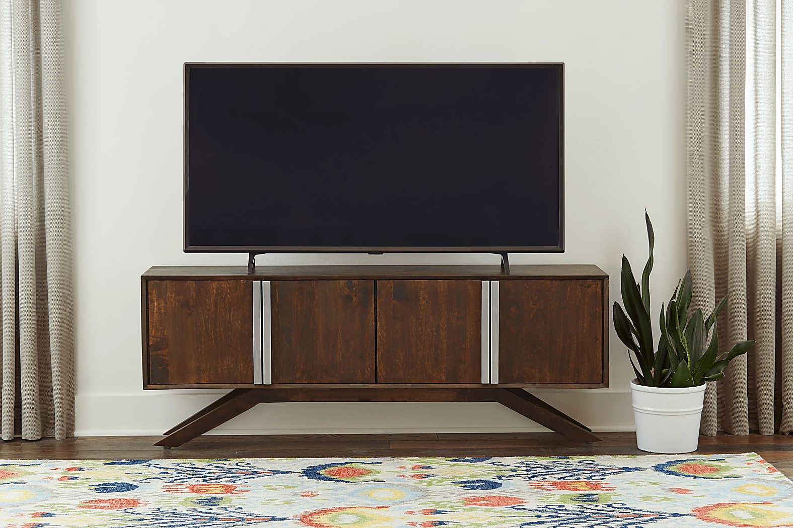 ＣＯＮＶＥＮＴＯ　ＬＯＵＮＧＥ Convento Brown Dark Wood 59 in. Console | Rooms to Go