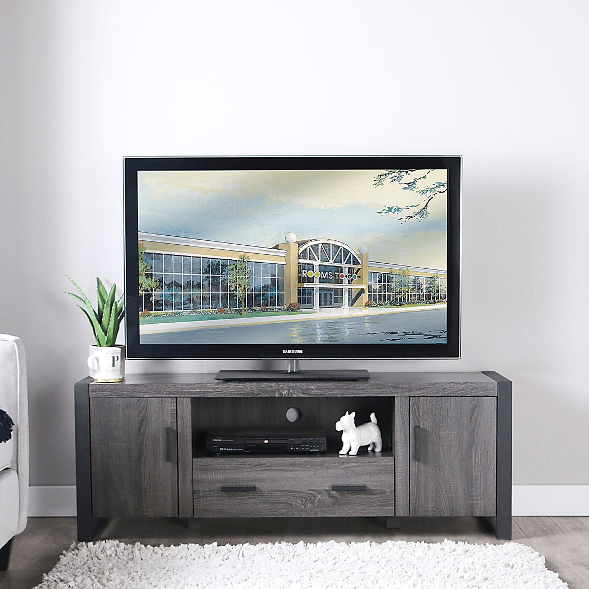 Conway Charcoal 60 in. Console - Image 3