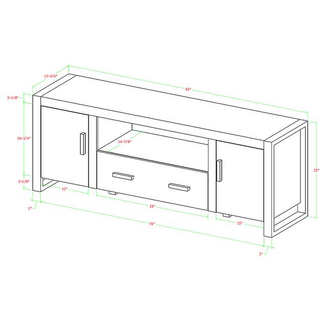 Conway Driftwood 60 in. Console - Thumbnail - Image 6