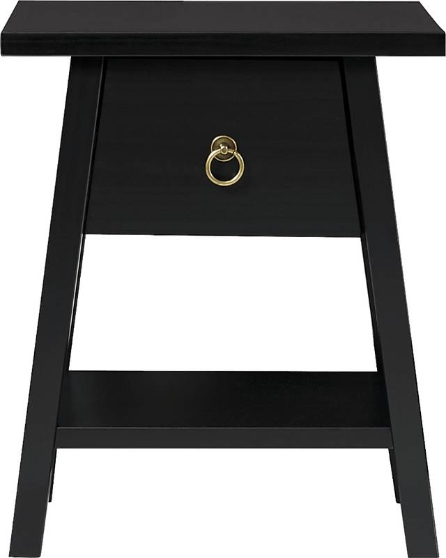 Cookacre Black Nightstand - Thumbnail - Image 1