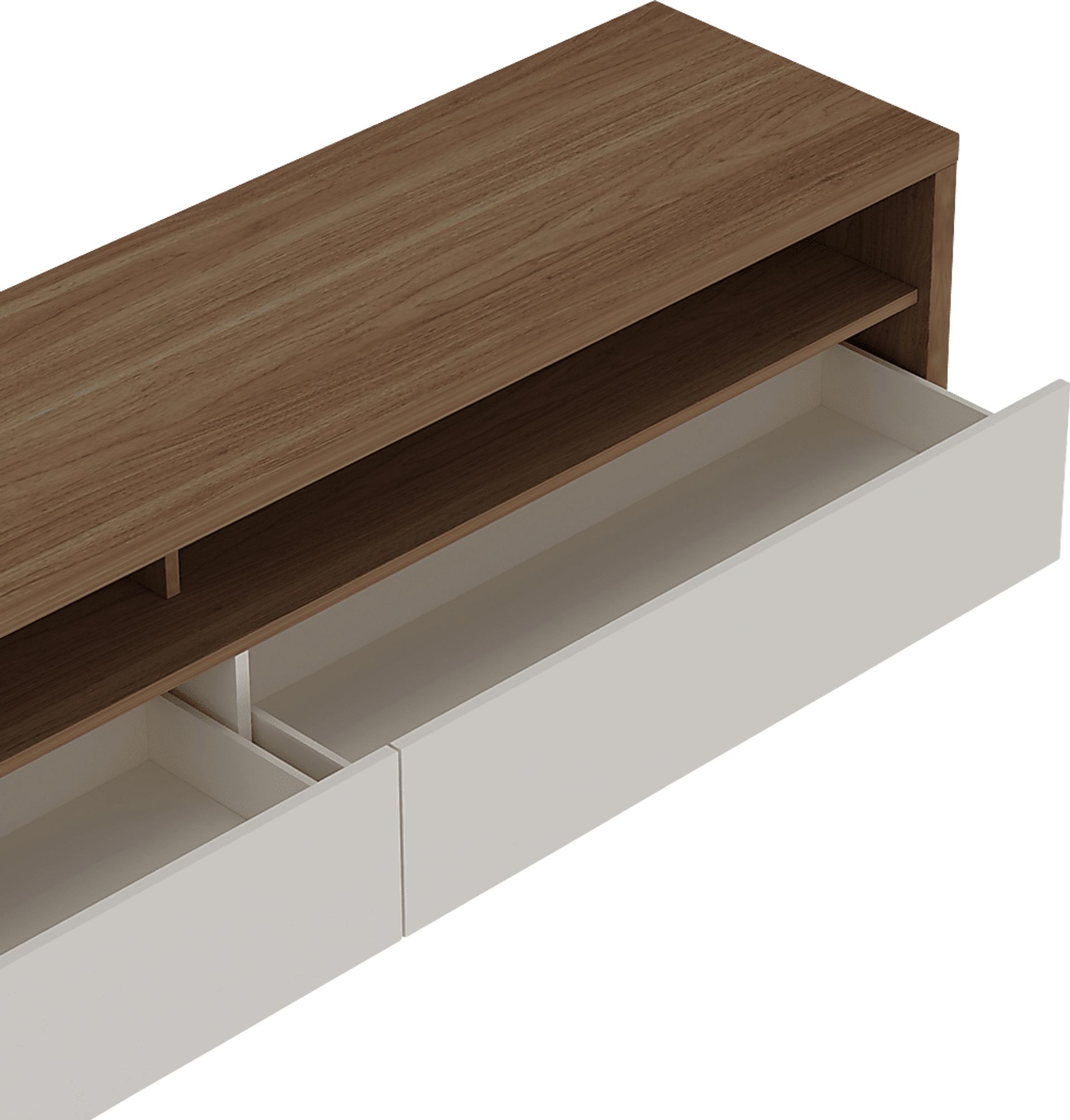 Coolcreek Brown and Off-White 70 in. Console - Image 6