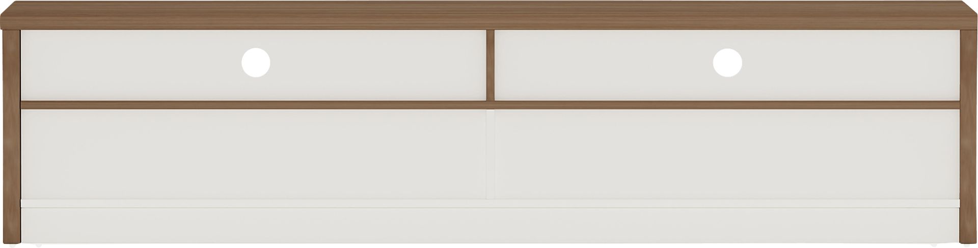 Coolcreek Brown and Off-White 70 in. Console - Image 8