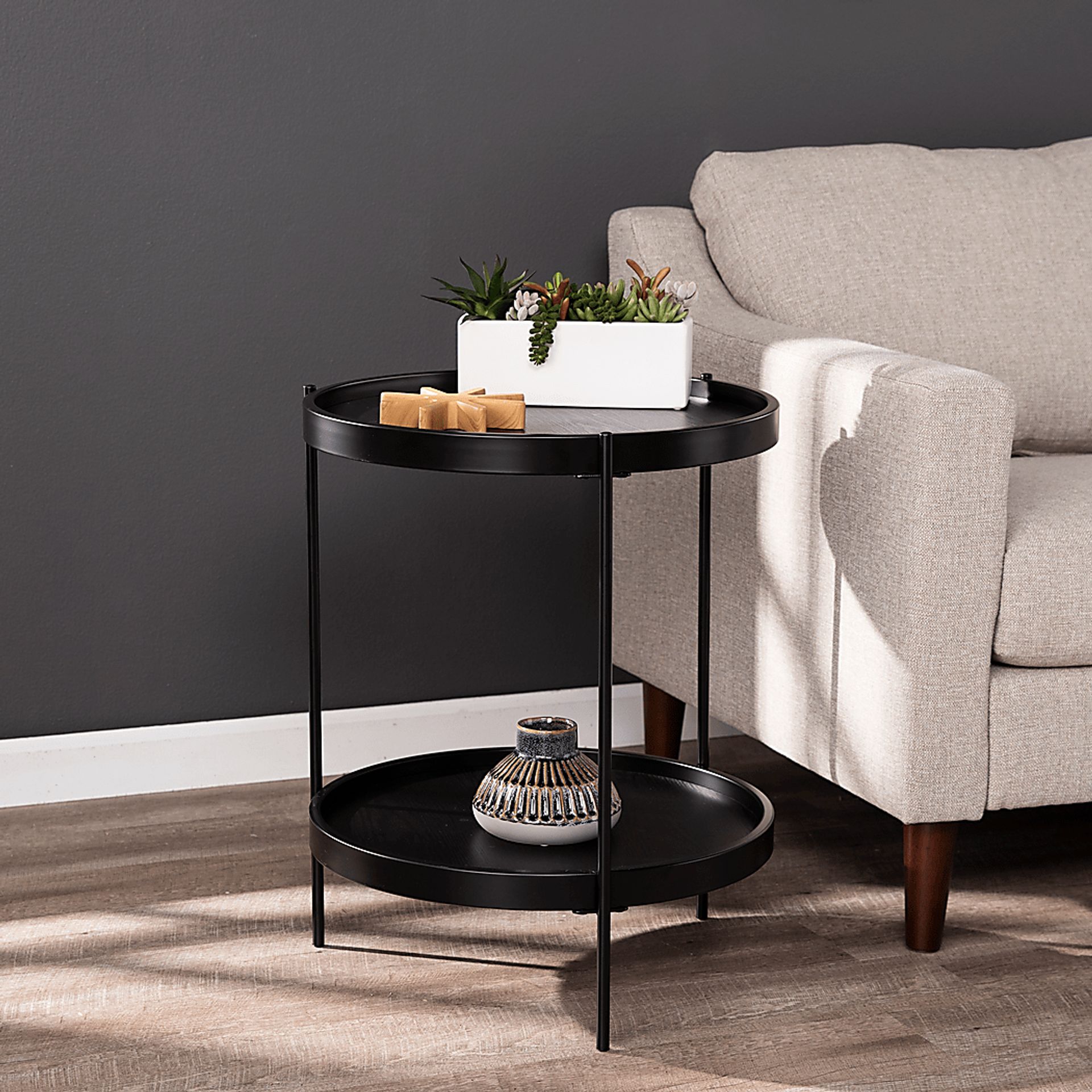Coolfont Court Black End Table - Image 4