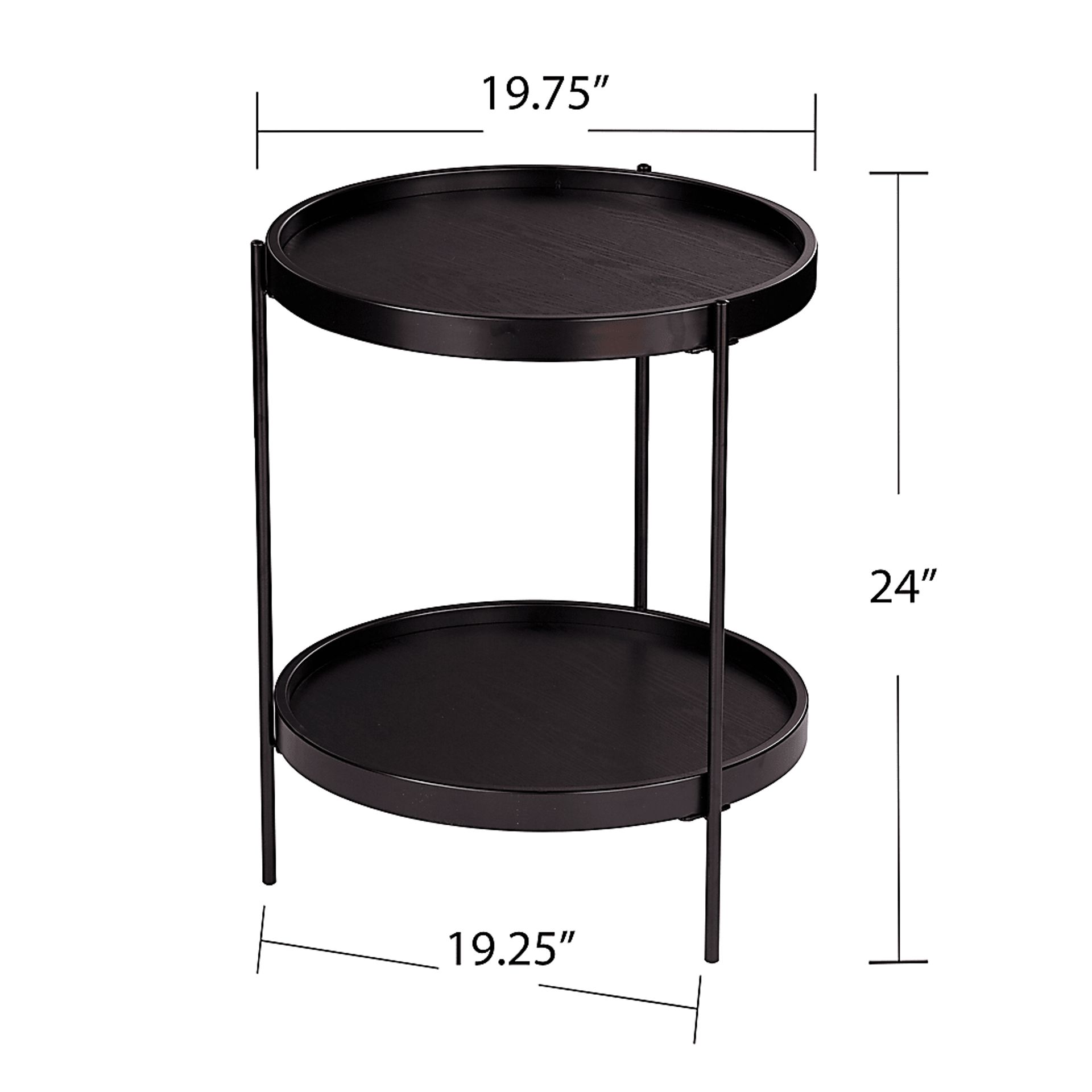 Coolfont Court Black End Table - Image 5