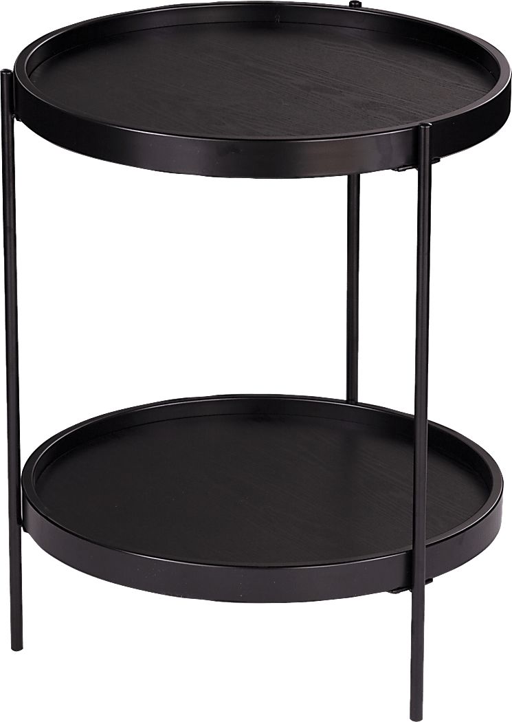 Coolfont Court Black End Table