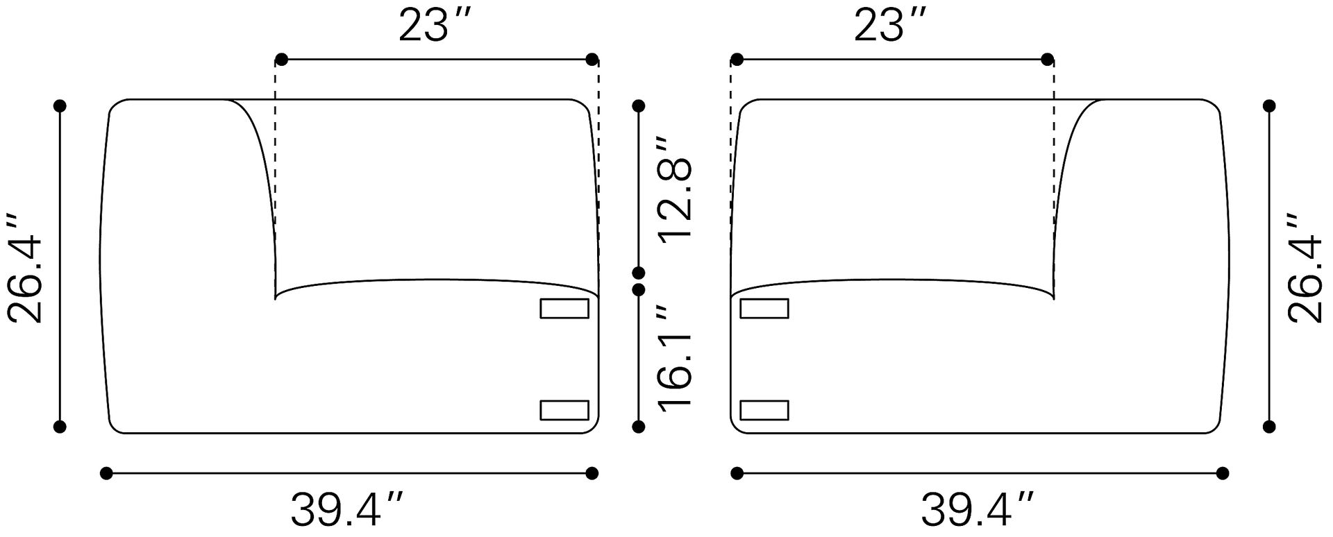 Coolibar Gray Settee - Image 9