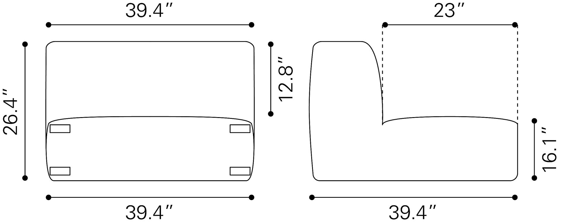 Coolibar Gray Settee - Image 14