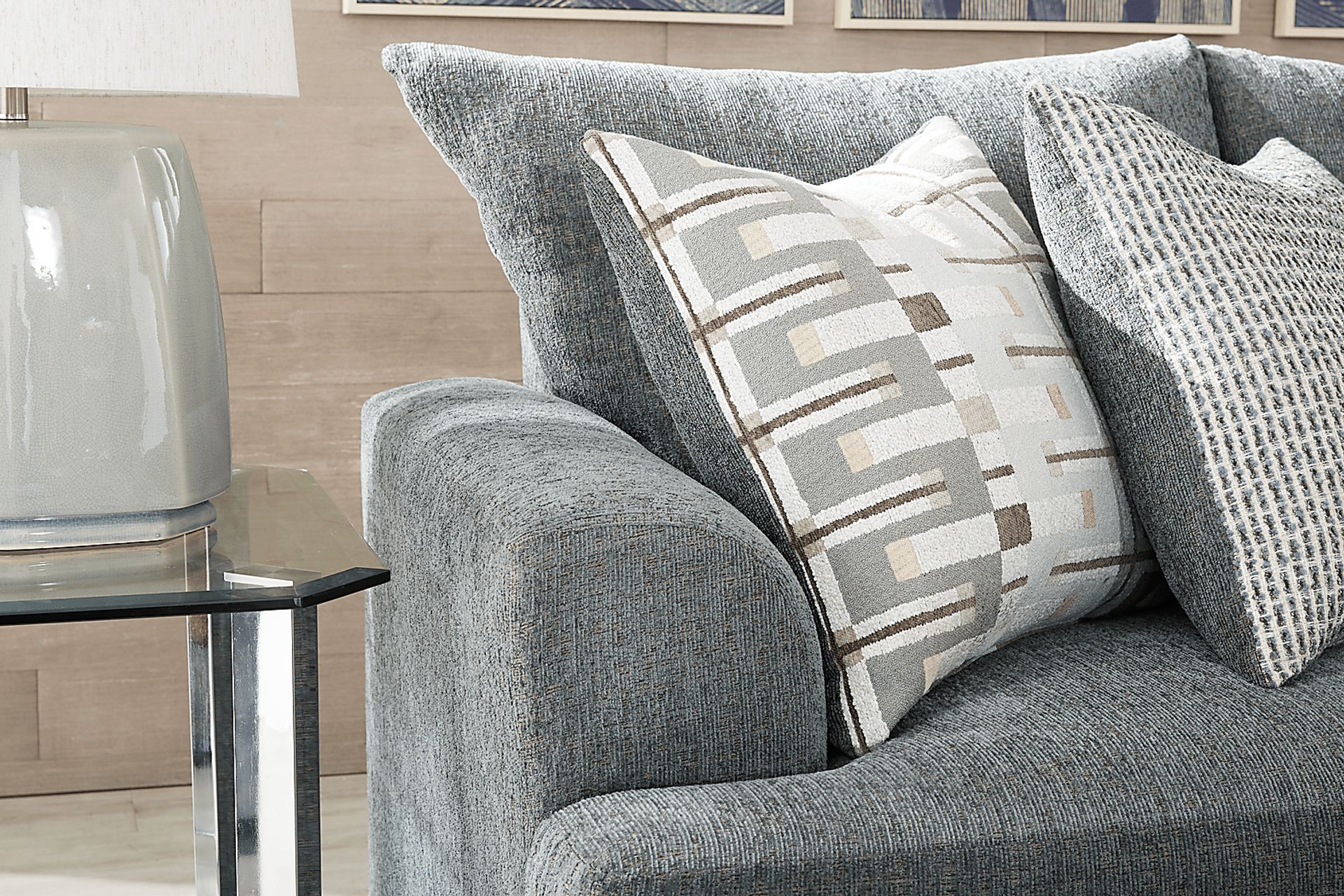 Cooper Blue Loveseat - Image 3