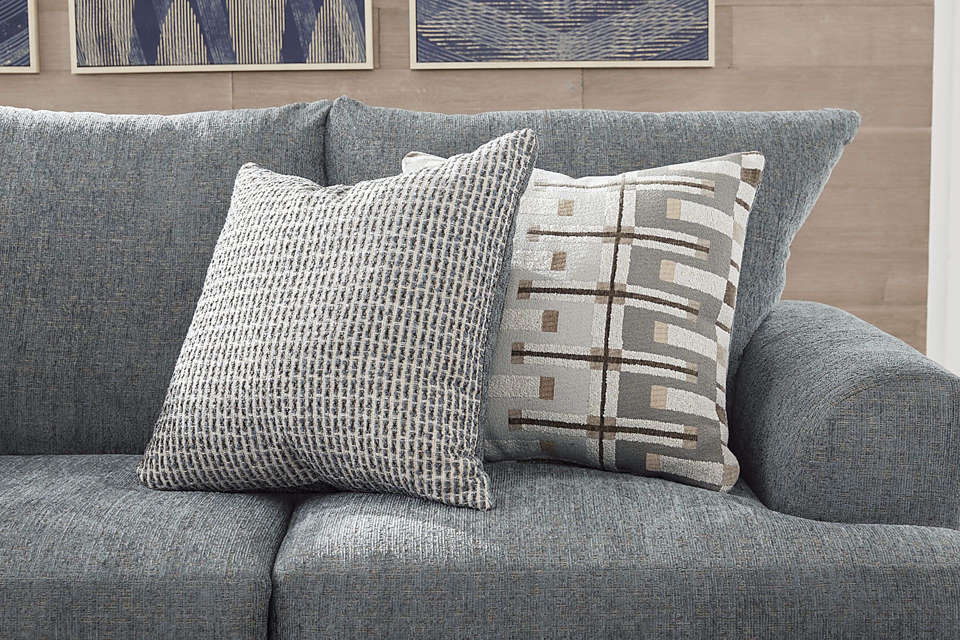 Cooper Blue Loveseat - Image 4