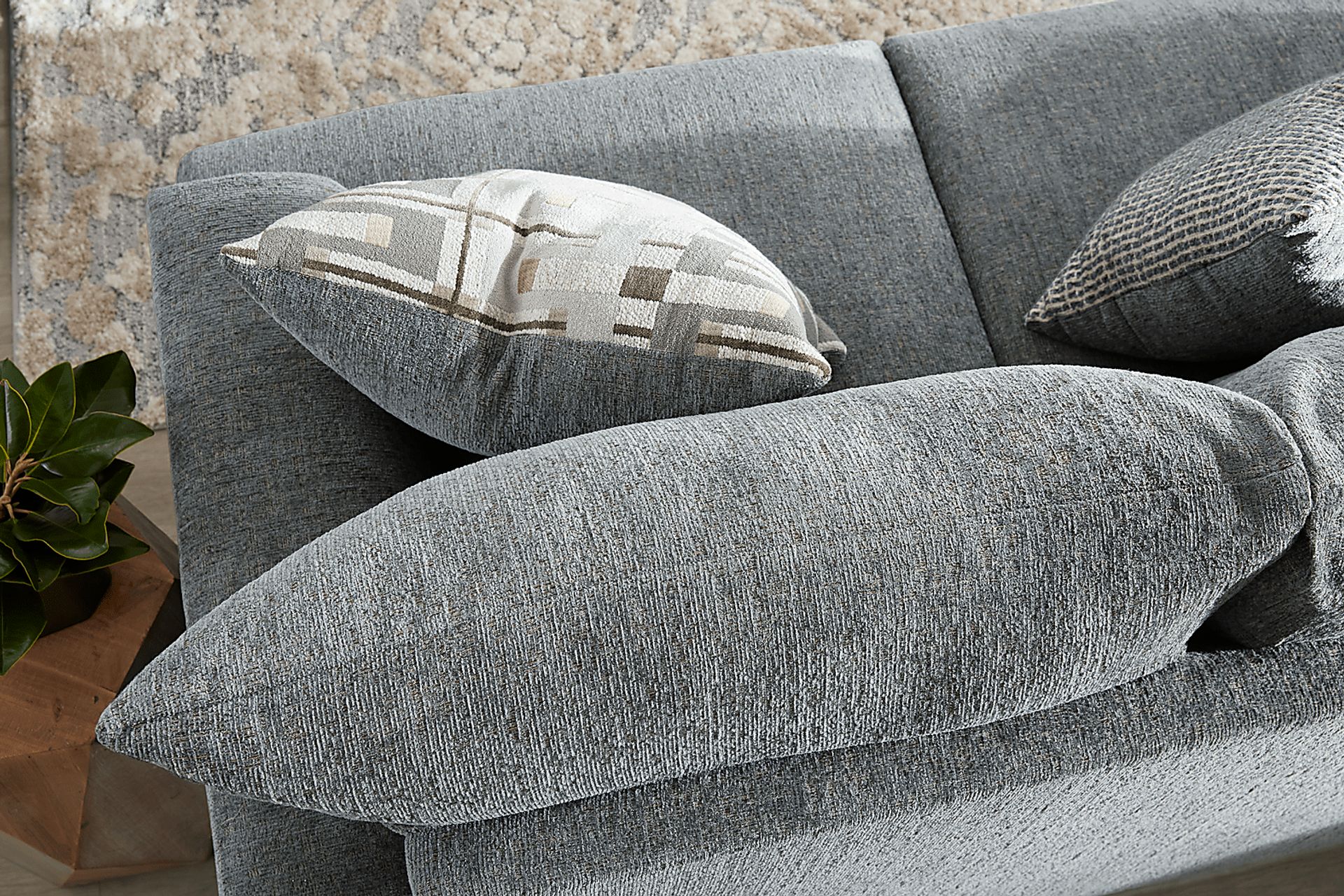 Cooper Blue Loveseat - Image 5