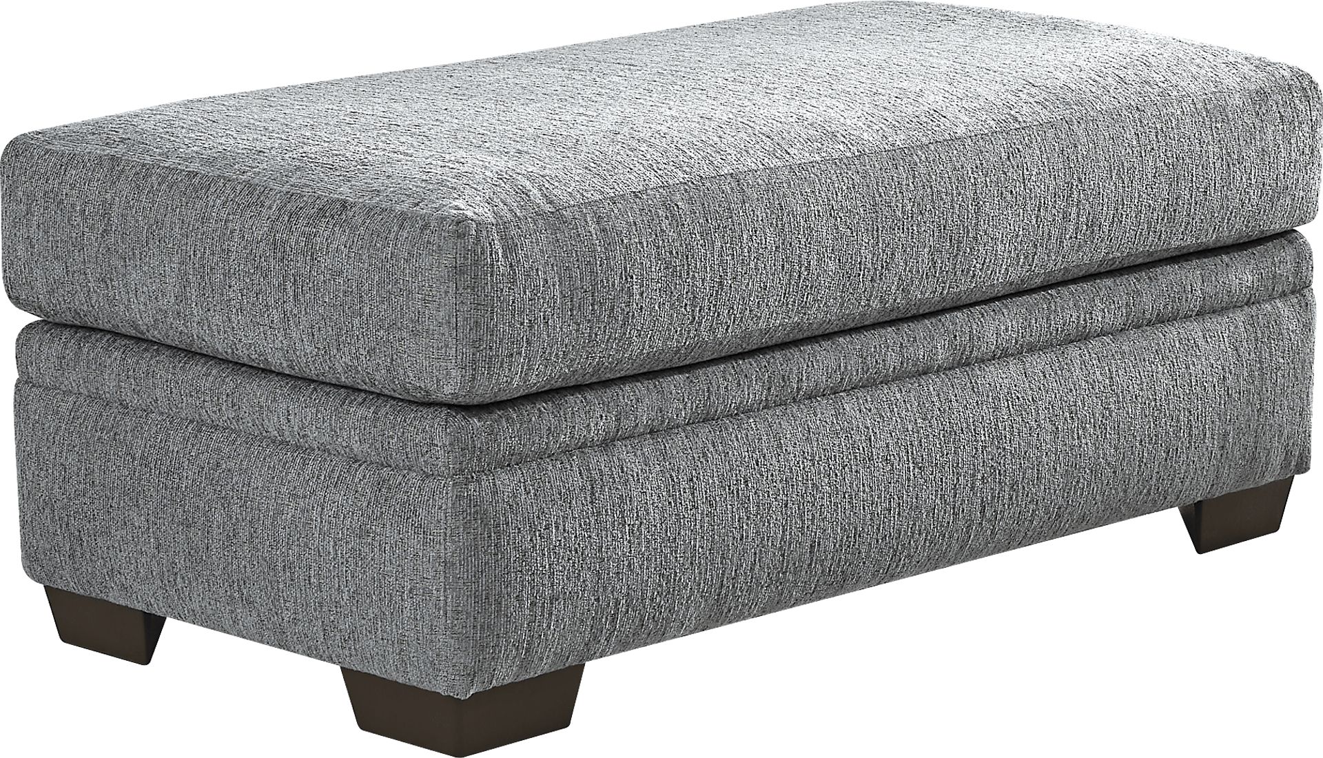 Cooper Blue Ottoman - Image 1