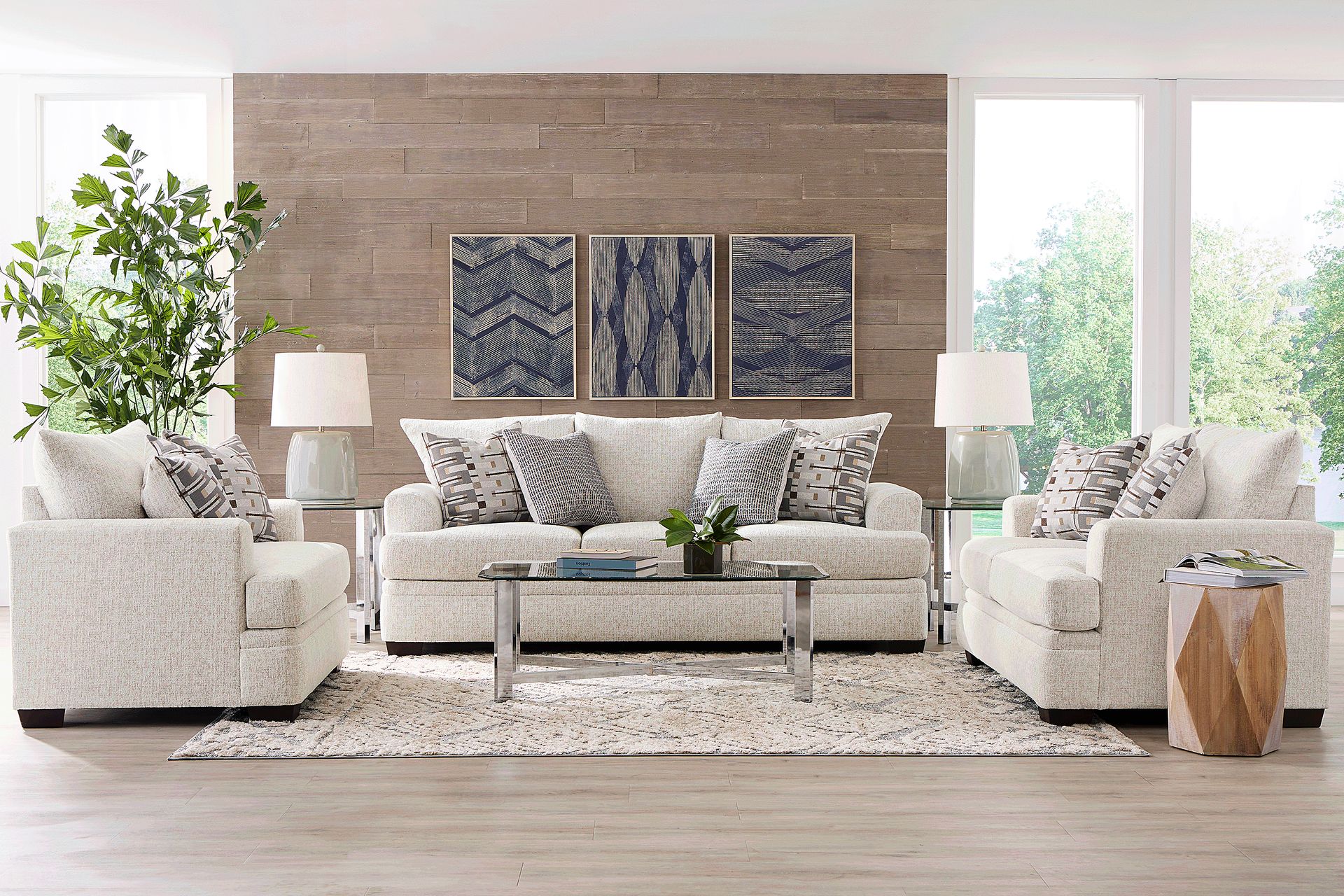 Cooper White 8 Pc Living Room - Image 1