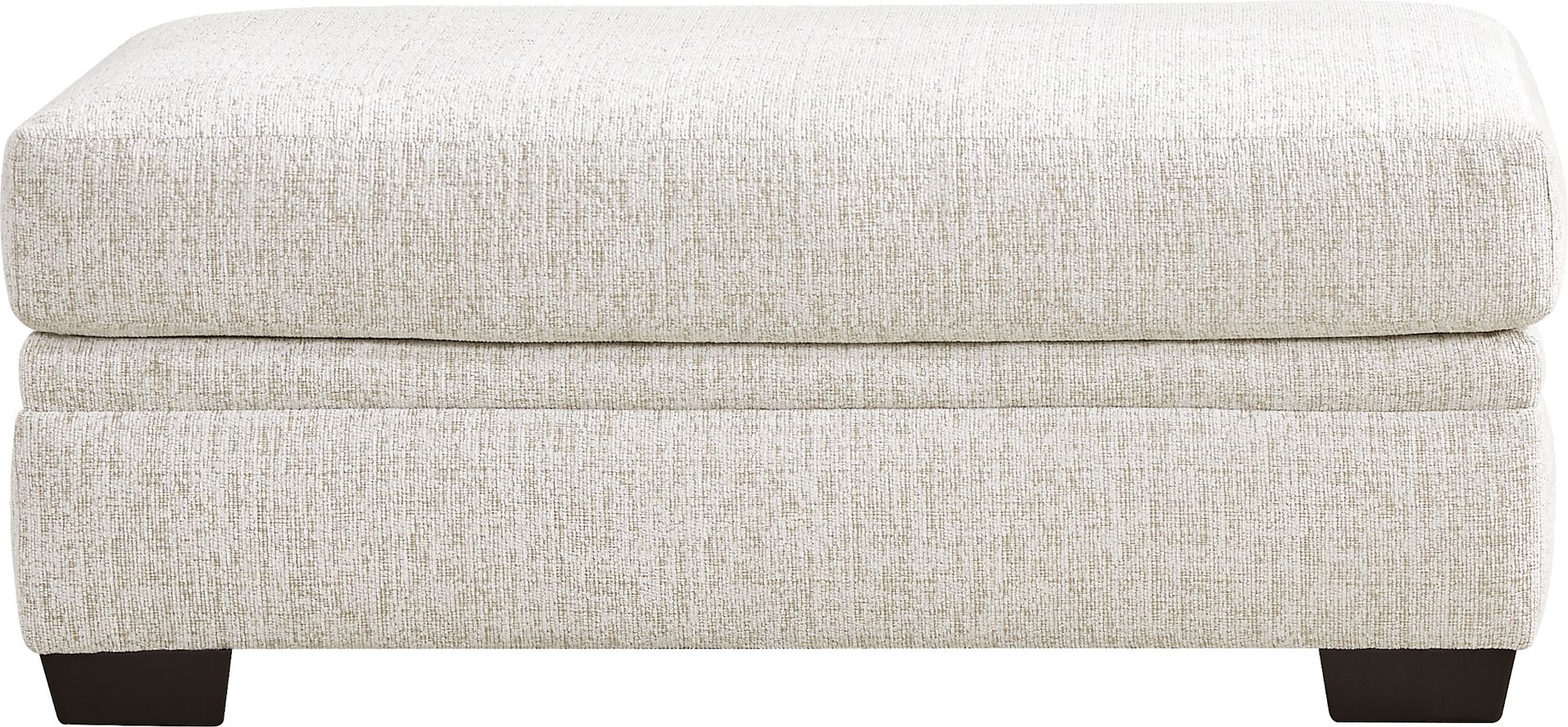Cooper White Ottoman - Image 2