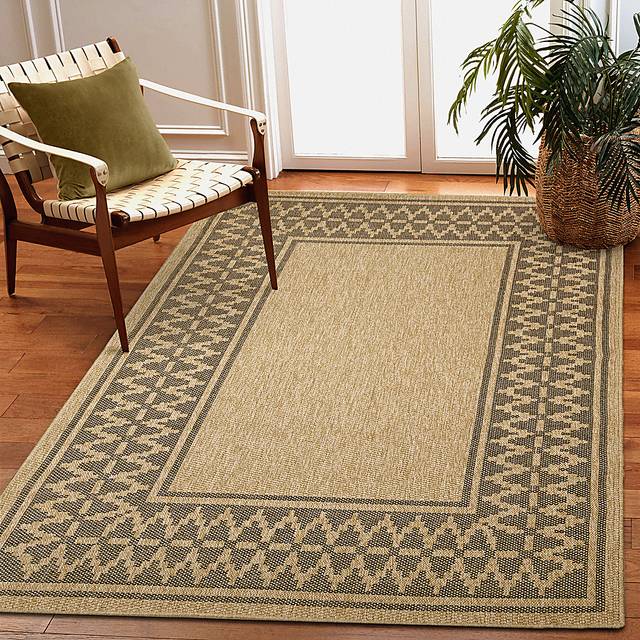 Coosaw Natural 6'6 x 9'4 Indoor/Outdoor Rug - Thumbnail - Image 2