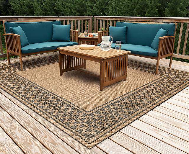 Coosaw Natural 7'10 Square Indoor/Outdoor Rug - Thumbnail - Image 2
