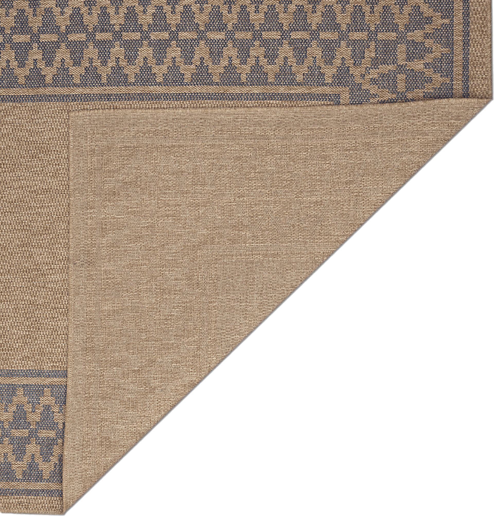 Coosaw Navy 7'10 Square Indoor/Outdoor Rug - Image 3