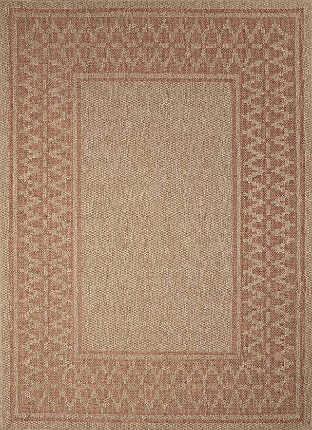 Coosaw Terracotta 5'3 x 7'3 Indoor/Outdoor Rug - Thumbnail - Image 1