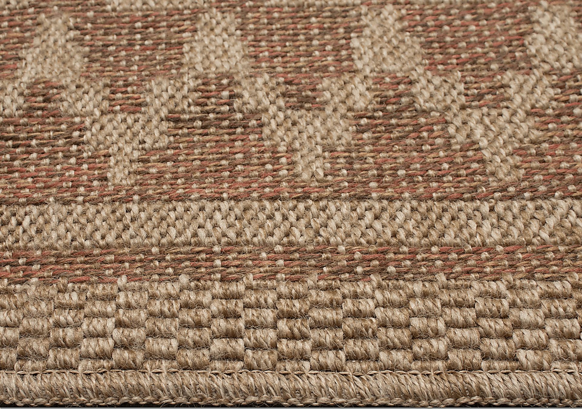 Coosaw Terracotta 7'10 Square Indoor/Outdoor Rug - Image 4