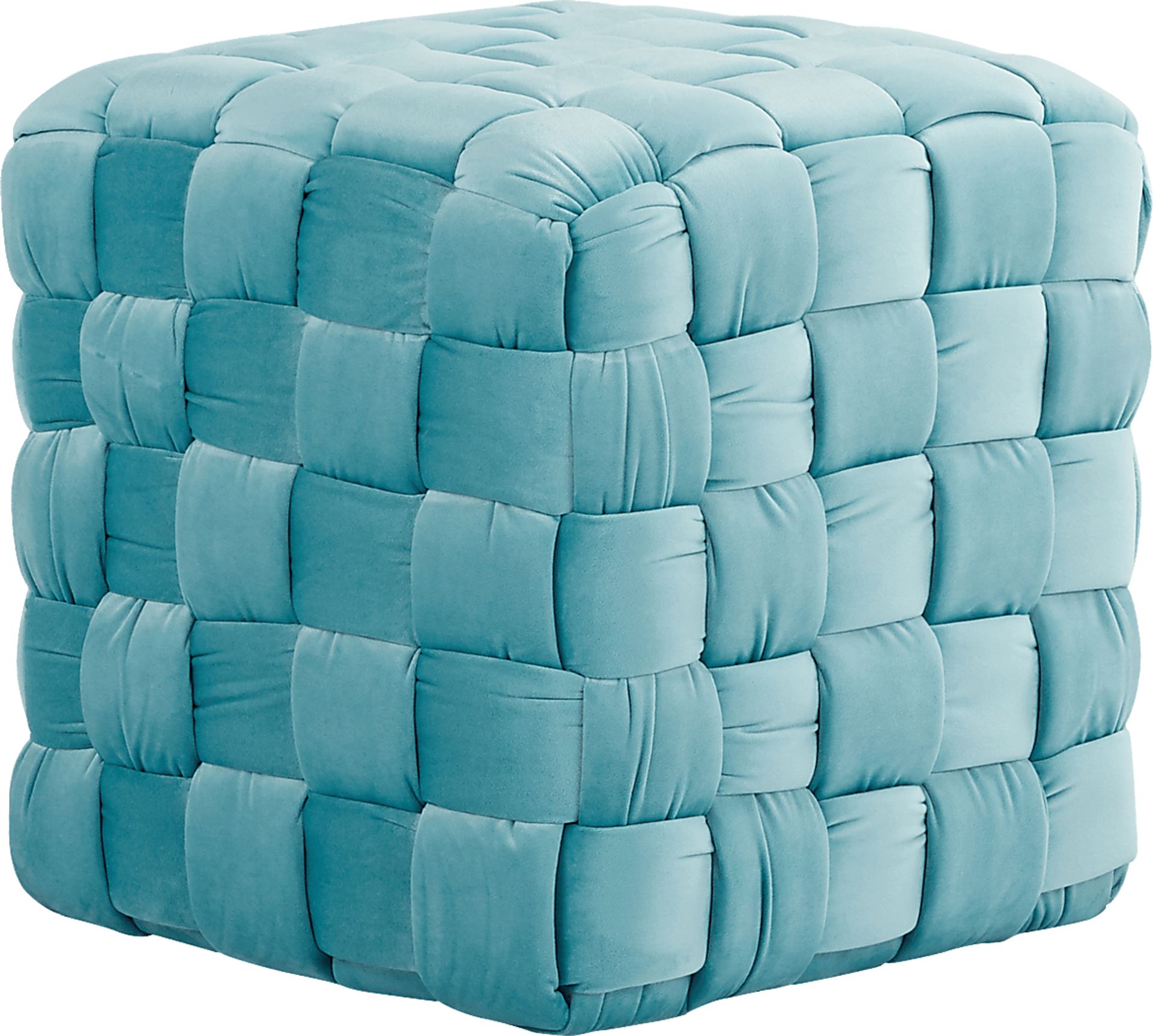 Copeleigh Blue Ottoman - Image 1