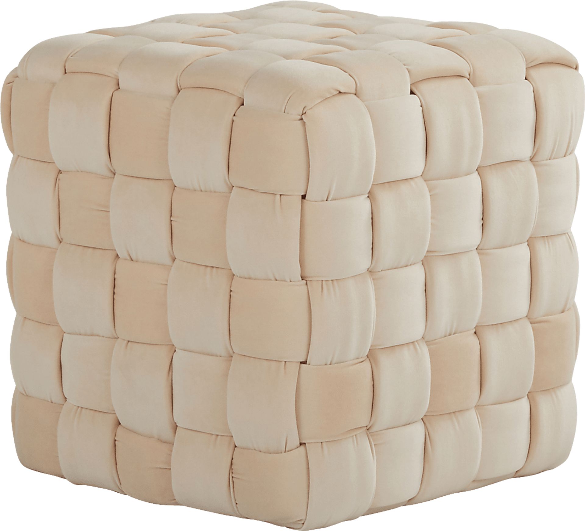 Copeleigh Cream Ottoman - Image 1