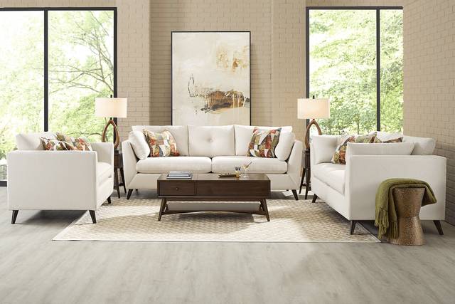 Copenhagen Ivory 3 Pc Living Room - Thumbnail - Image 1