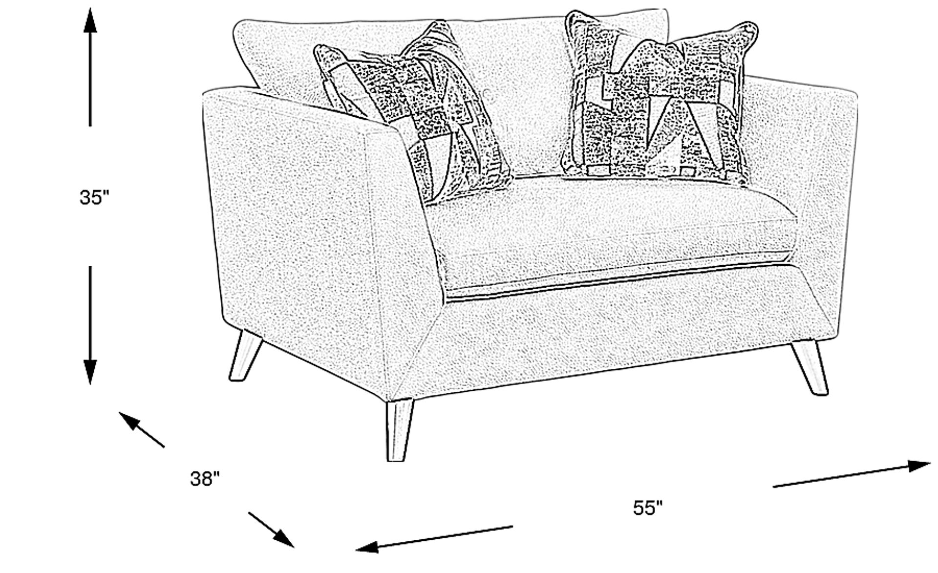 Dimension Image. Please refer to the Dimension Tab on this page for dimension details.