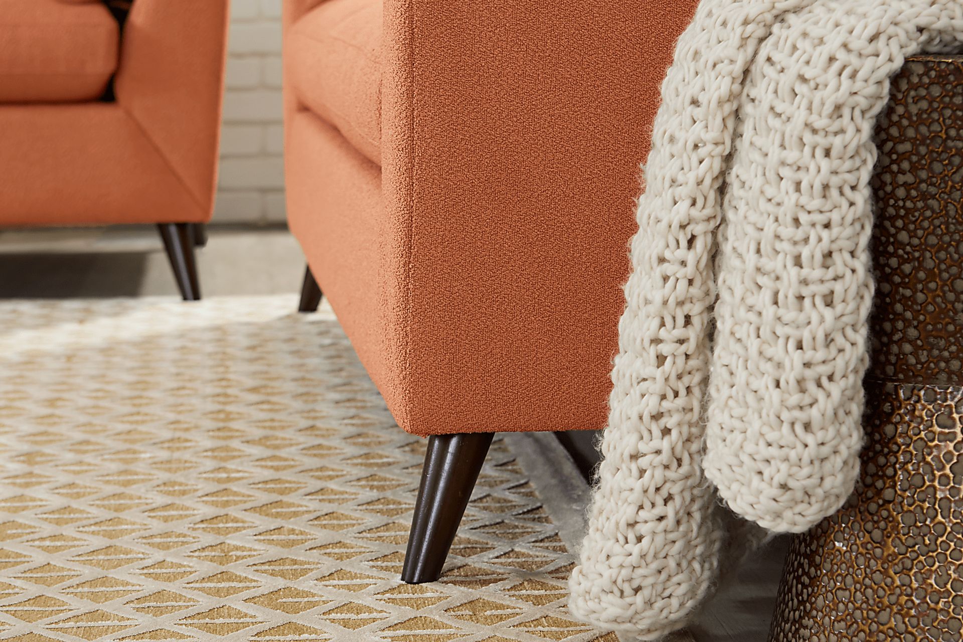 Copenhagen Terracotta Gel Foam Sleeper Sofa - Image 5