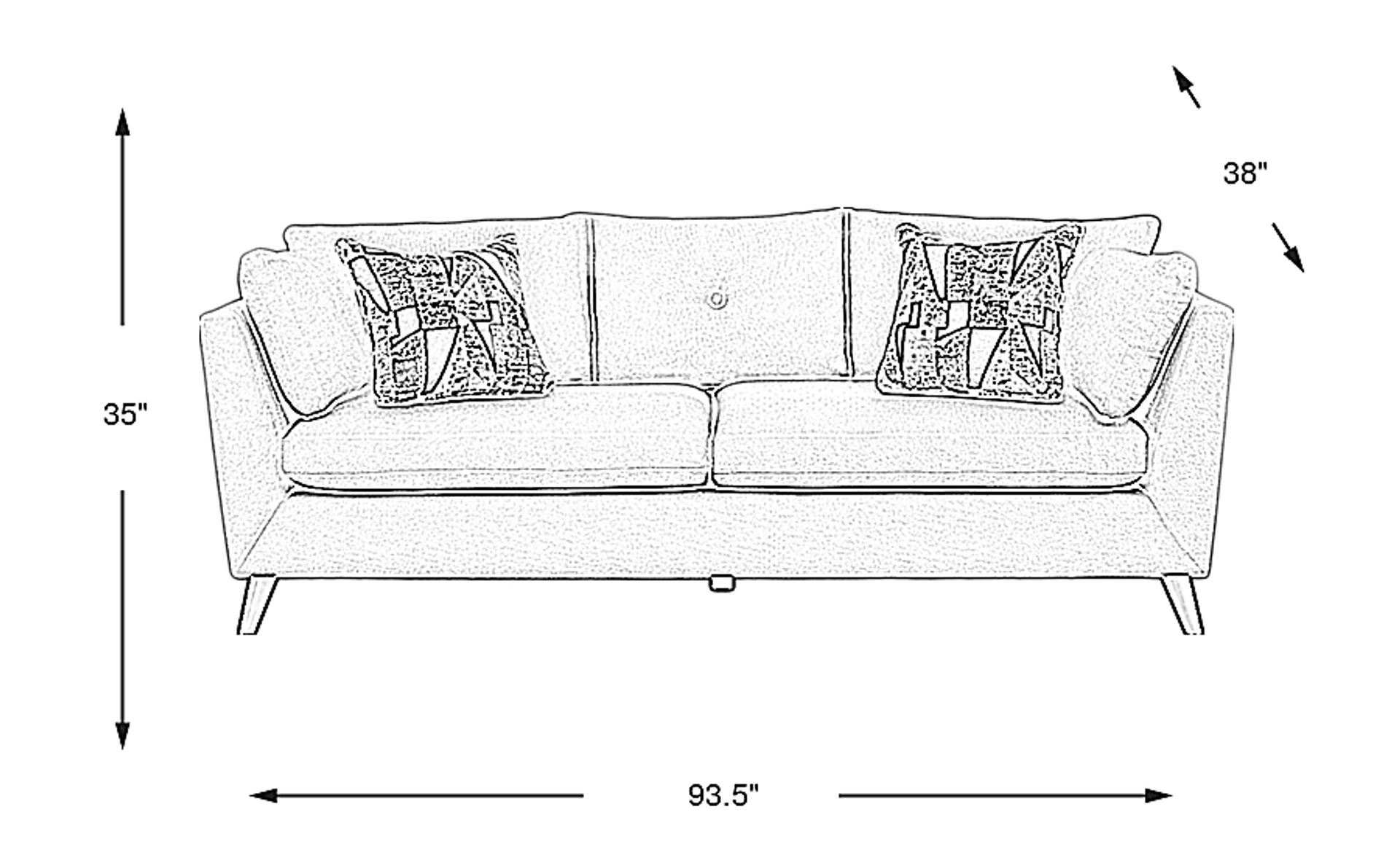 Dimension Image. Please refer to the Dimension Tab on this page for dimension details.