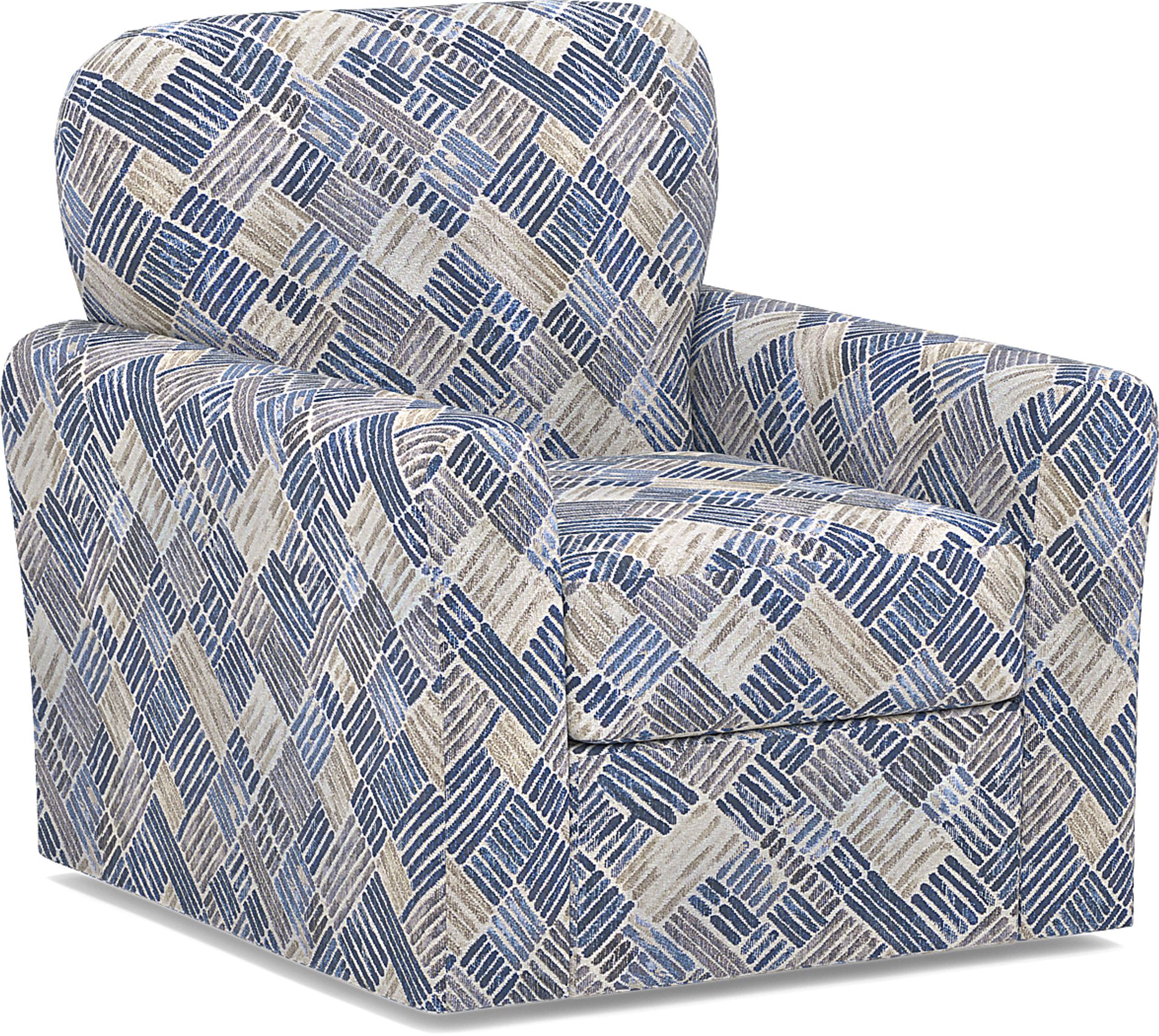 Copley Court Blue Accent Swivel Chair - Image 1
