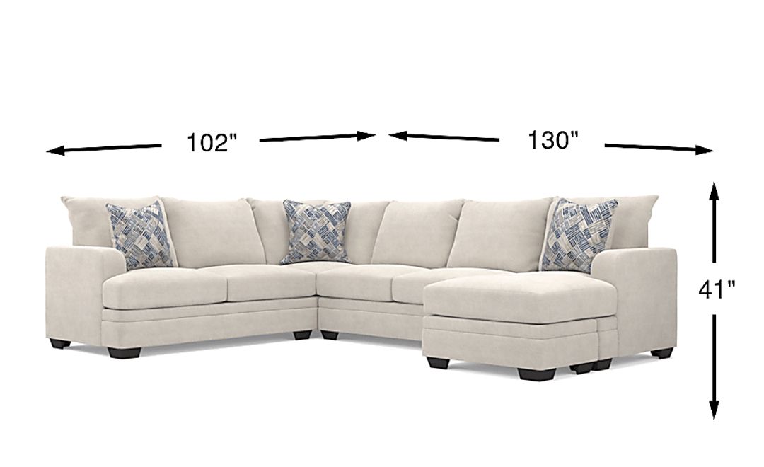 Copley Court 2 Pc Right Arm Chaise Sectional