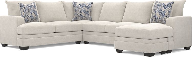 2 pc right arm chaise sectional