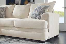 Copley Court Parchment Beige Chenille Fabric 2 Pc With Left Chaise Arm