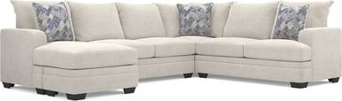 2 pc left arm chaise sectional